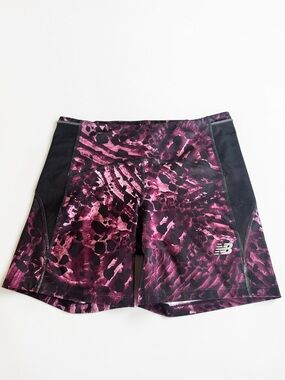 New Balance NB Dry Women's Running Shorts Purple Black Size L